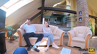 hunt4k guy agrees to let wife get nailed by stranger at home