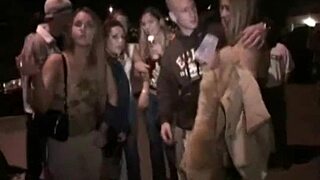 I saw these teen lesbians fingering at the party, it was so hot!