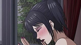 Eren dominates Mikasa, the gothic girl who craves his daily load in this Shingeki no Kyojin Spanish version.