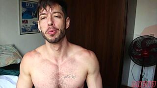 Young guy gives rough oral and facial to monster cock