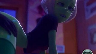 Big Breast Tina 69 and Widowmaker Table Fuck with Thicc Peridot Ass