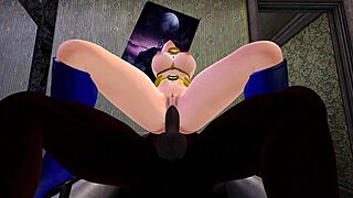 Second life black man FUCKS batwoman