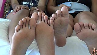 Asian Goddess Shares Erotic Feet with Filipina Friend