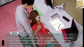 Hey, in academy 71, the hentai game has anime girls with big cocks.