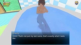 femdom humiliates slave in university bathroom. 'cute cherry, submit?'