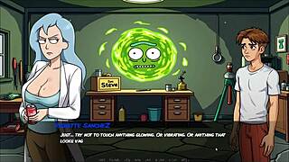 Portal Porn Demoniums Parody Hentai Game Ep 3 with Morty's Sister.