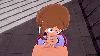 I crave Uraraka’s rooftop climax in hentai