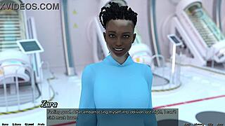 Red haired step sister showers in Stranded in Space 7 with huge tits 😍