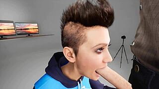 Deepthroat Quick Blowjob in 3D Porn Anime Hentai Animation Trailer with Gagging and Choking?