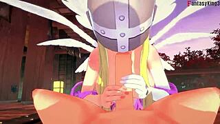 Ever Seen Angelwomon Evolve to Bang 3 Digimon in 3D Fantasy?