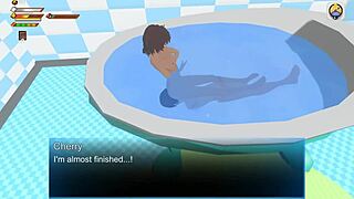 femdom humiliates slave in university bathroom. 'cute cherry, submit?'