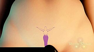 Mei's corruption unfolds with frustration in 3D cartoon. Asian beauty gags on fat cock with wet pussy dripping.