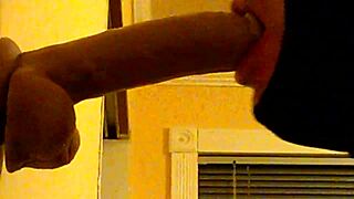 Watch this gay guy deepthroat in the hood?