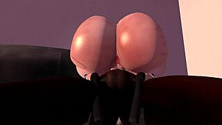 Second life black man fucks redhead white woman on her couch