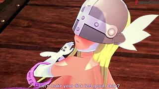 Ever Seen Angelwomon Evolve to Bang 3 Digimon in 3D Fantasy?