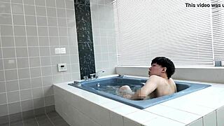 Hey, ain’t ya avoidin’ me? Nah, yer my type, totally strikin’! Rubbin’ my stepmom’s boobs nonstop in bath, Yukino Mitani