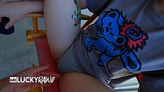 Adorable brunette Elle Loveland in hot POV action scenes