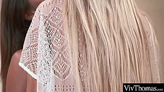 Lesbian lovers dive into tight pussies with eager fingers and tongues.