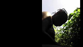 Ebony Girlfriend Says, Fuck My Pussy Outdoors Now