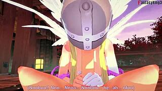 Ever Seen Angelwomon Evolve to Bang 3 Digimon in 3D Fantasy?