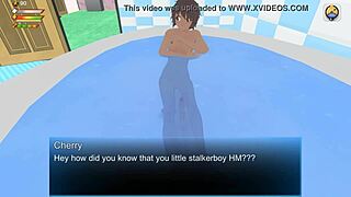 femdom humiliates slave in university bathroom. 'cute cherry, submit?'