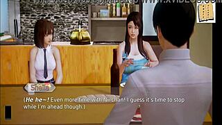 Hey, in academy 71, the hentai game has anime girls with big cocks.