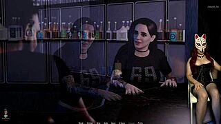 in tales from the deep, eve does a striptease in public.