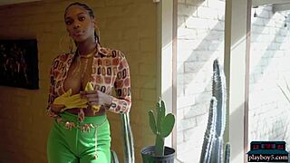 i can't get over nyla's huge natural ebony tits showing everything