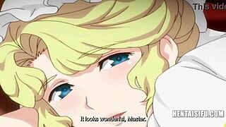 I-I am the dedicated servant surrending to master's desires in hentai