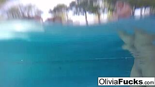Olivia Has Some Summer Fun in the Pool
