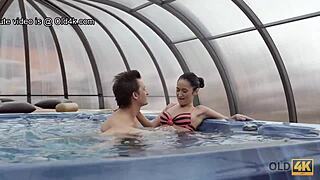 Old4k Skinny Pornstar Strips Down To Be Drilled By Older Man