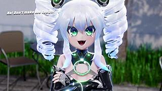Mantis X Uni Neptunia Series Delivers Hard Anal in 3D Hentai