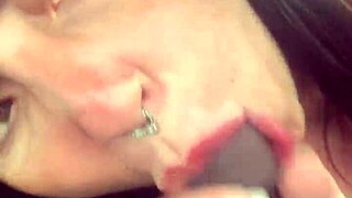 skilled puta sucks dick and milks while driving