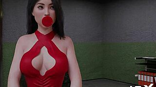 Boldly Insert Buttplug In Mouth Scene.