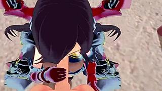 Friedrich der Große sucking and having sex in Azur Lane fantasy 😏