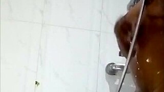 fine ass sexy girlfriend body under the shower, horny gym flexible cock