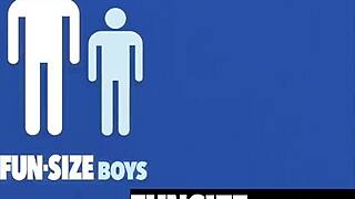 tight ass boy takes a massive gape and anal creampie from big dick daddy at funsizeboys net.