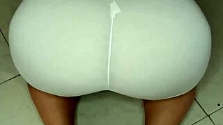 Latina Shows Huge Ass in Tiny Yoga Thong Close-Up