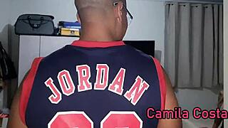 Surprise Birthday Gift: Husband Watches Wife with Big Cock