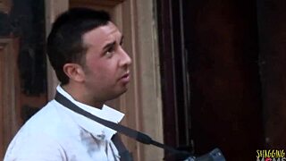 Two gorgeous ghosts fuck these guys in cowgirl and blowjob.