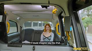 Yo, Check This Petite Redhead Squirting on Big German Dick in Fake Taxi!