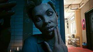 Alex in Laguna Bend sex scene from Cyberpunk 2077 ultra settings