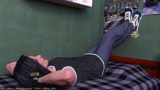 Ending the first day of college with big tits and cute hentai fun