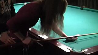 Small-titted woman banging hard by the pool