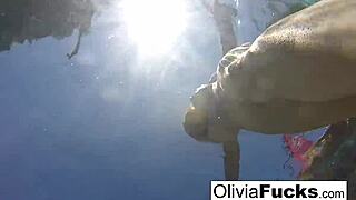 Olivia Has Some Summer Fun in the Pool