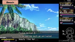 Blonde step-sister with big tits enjoys intense pussy action in hentai game