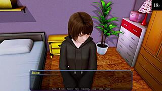 in harem hotel, the milf deepthroats big cock while masturbating in public