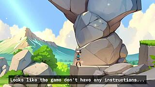 omg, this horny young female orc is face-sitting a lucky boy in a wild game!