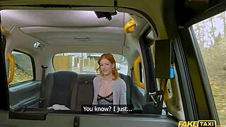 Yo, Check This Petite Redhead Squirting on Big German Dick in Fake Taxi!