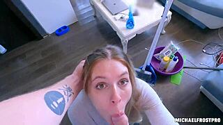 useless cleaner trades her tight pussy for a messy fuck-up